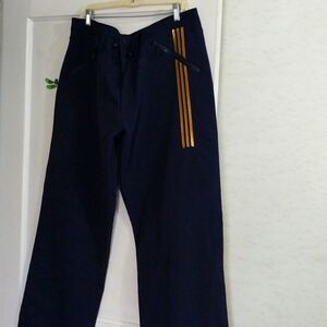 Y-3 by Yohji Yamamoto black nylon track pants in XL